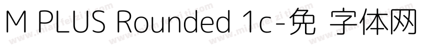 M PLUS Rounded 1c字体转换